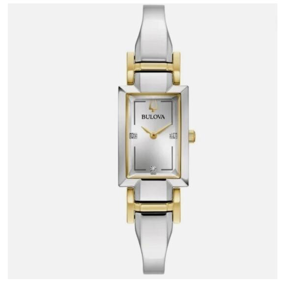 Bulova Classic 98P229 Women\'s 18x26mm Diamond Two-Tone S/Steel Quartz Watch main image 4